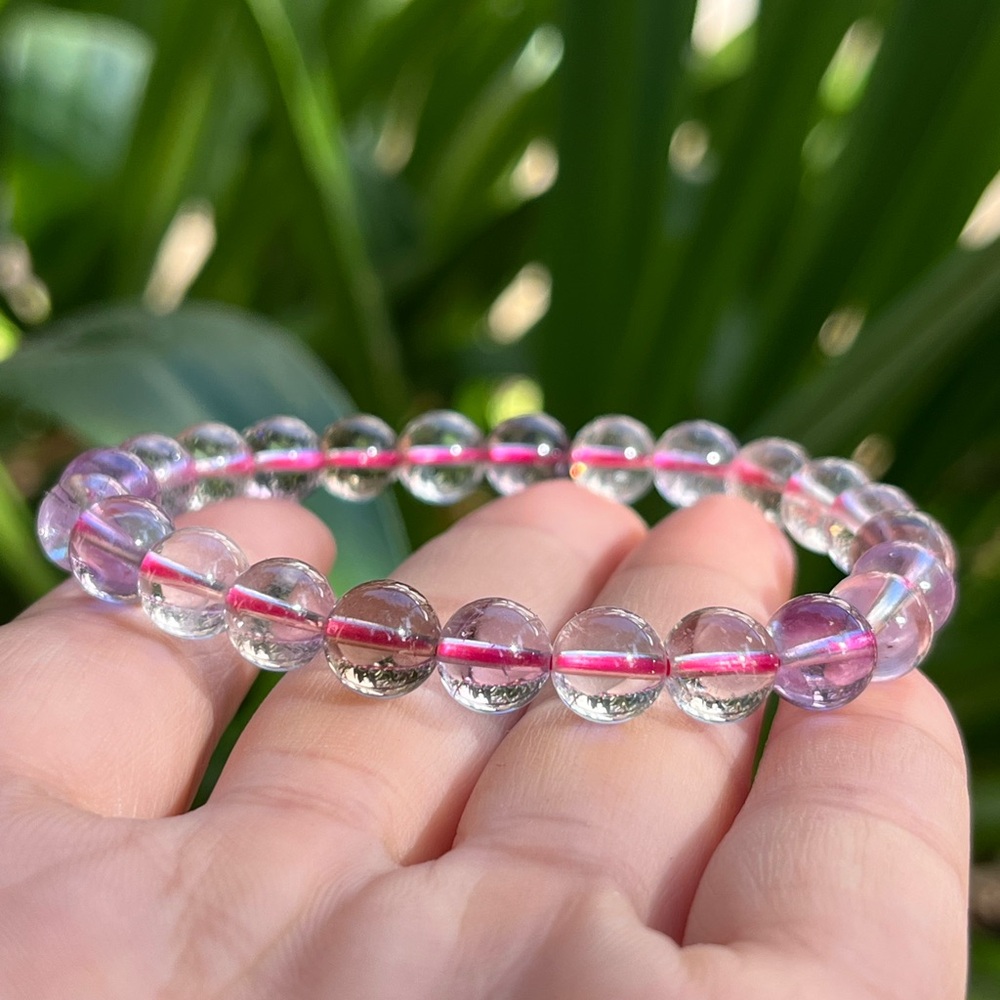 8mm stretchable‎ super seven bracelet